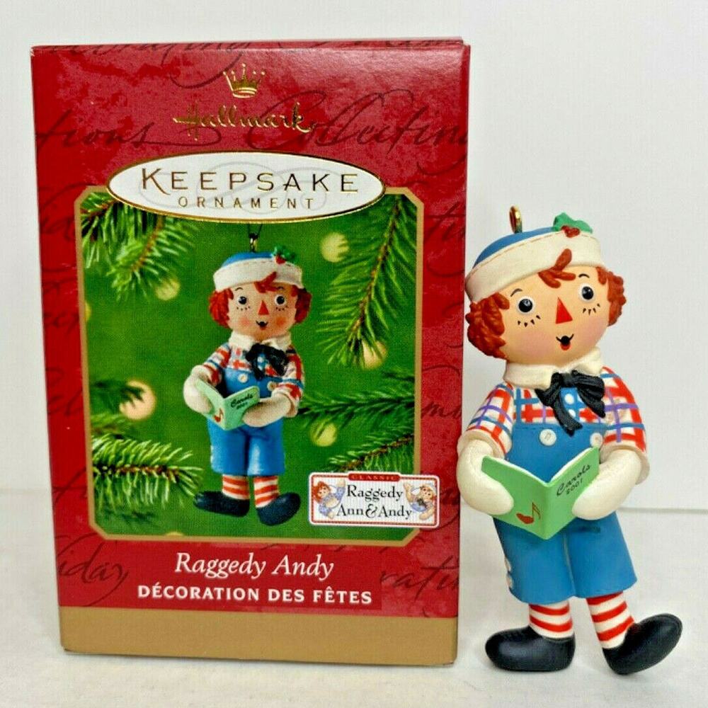 2001 Hallmark Raggedy Andy Ornament 8574/U63‎